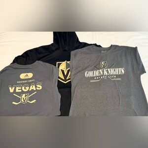 Adidas Vegas Golden Knights Hoodie & 2 Tshirts - Large